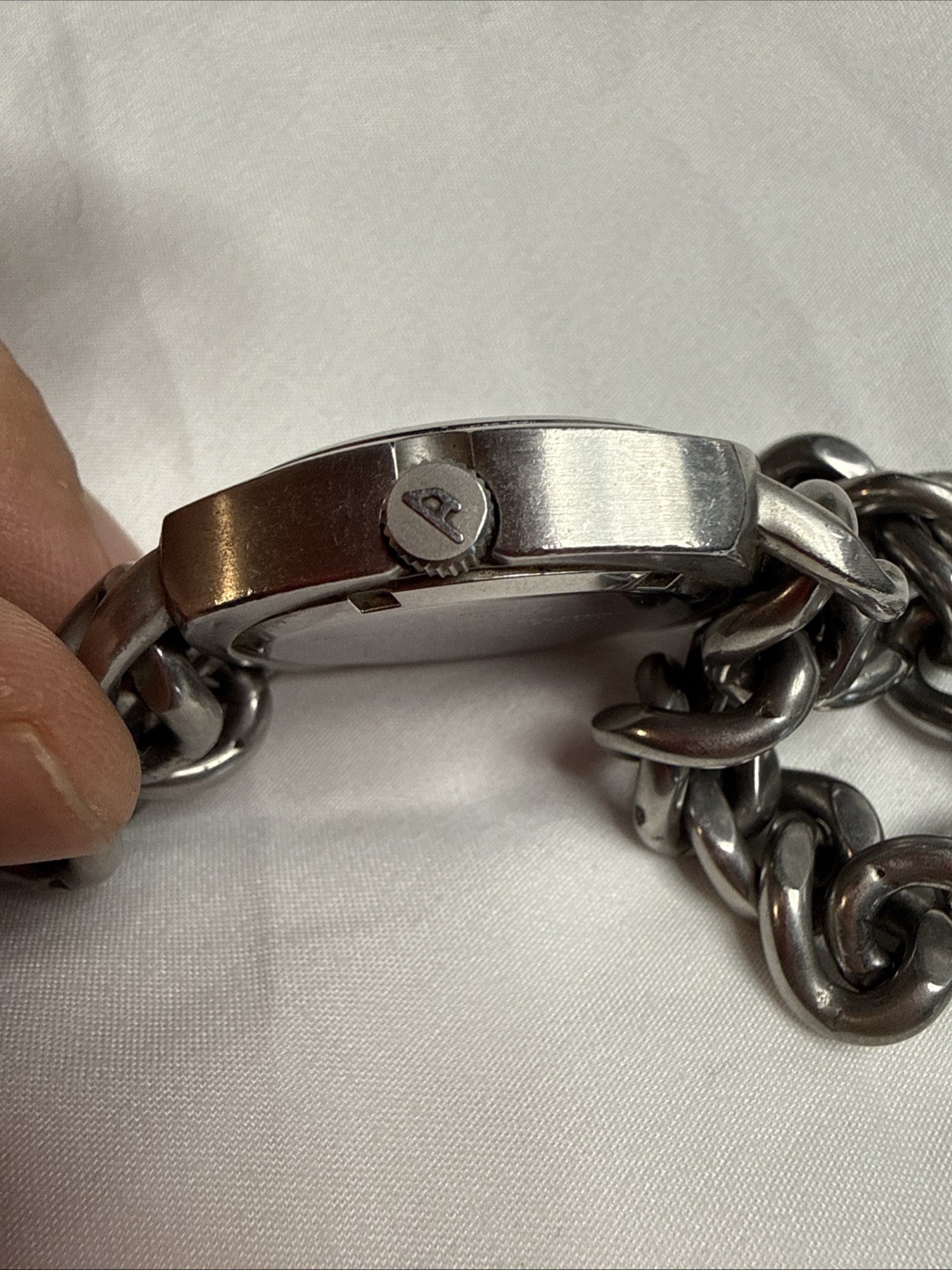 Vintage Diesel DZ-2091 Dual Chain Quartz Watch Japan 10 Bar Lug To Lug 7”