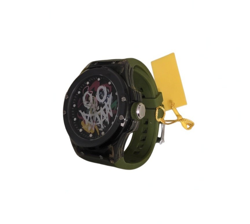 Invicta Men’s Watch Sea Base Rogue Iridescent and Black Dial Green Strap 50006