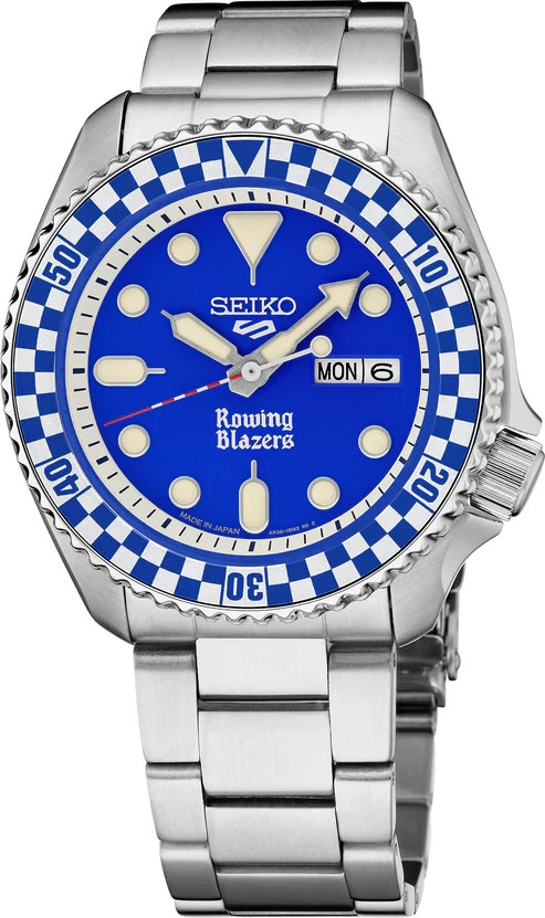 Seiko 5 Sports SRPM19 Rowing Blazers Wind Vintage Rally Diver Blue 42mm Limited