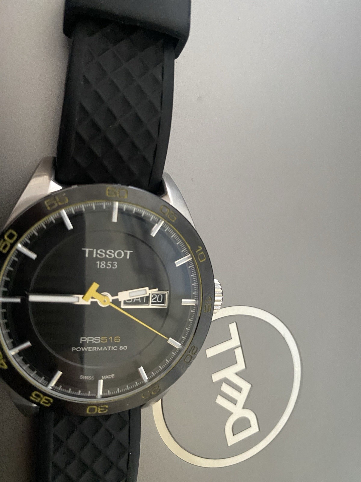 Tissot PRS 516 Powermatic 80 Auto Day/Date 100m 42mm Black Dial Strap