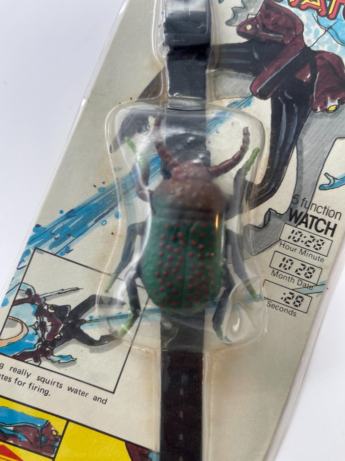 Vintage Rare 1987 Nelsonic Water Bug Digital Kids Watch ( Shoots Water)
