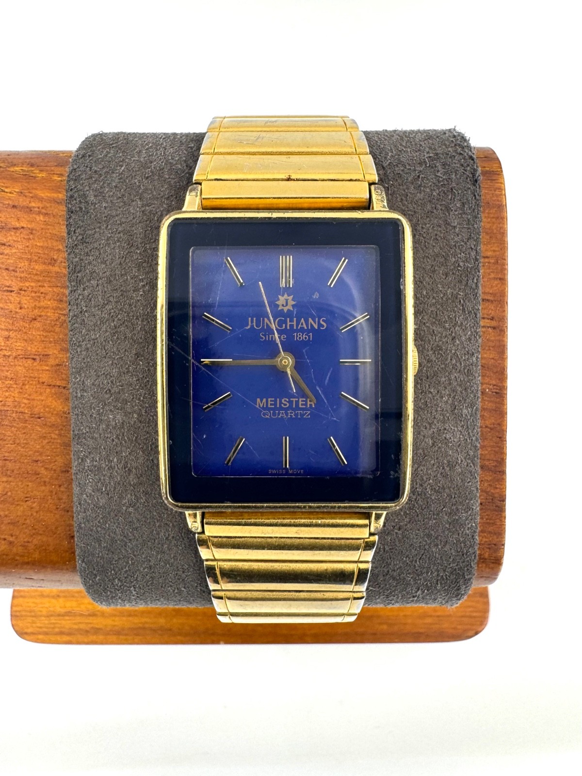 junghans meister 24mm Men Quartz Watch New Battery working JE-109M f3210