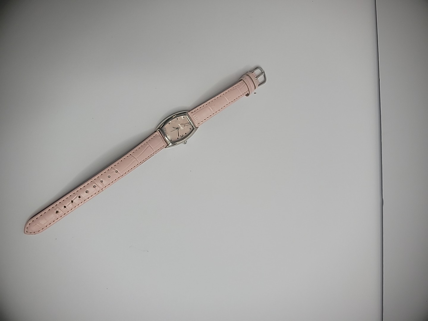 Vintage Wristwatch Watch Womens Pink Breast Cancer Awareness Jewelry Costume