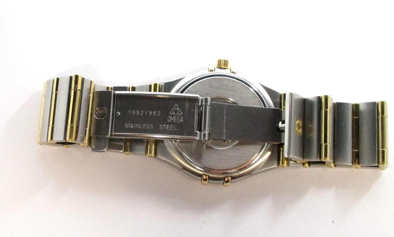 1995 Vintage Omega Constellation Stainless and 18K Gold Swiss Quartz Wristwatch