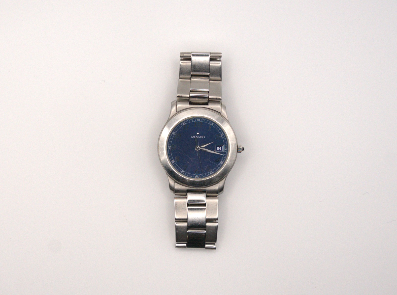 Movado Sports Edition SE 84.G1.1892 Blue Dial Quartz Stainless Steel Watch