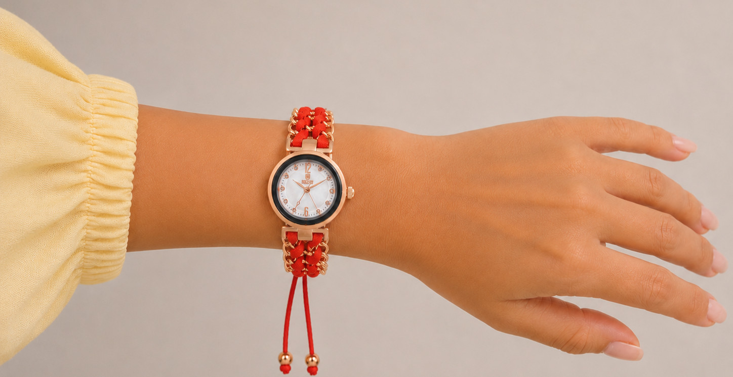 Montres Prestige Women’s Watch. 25mm. 30m. Quartz. Red.