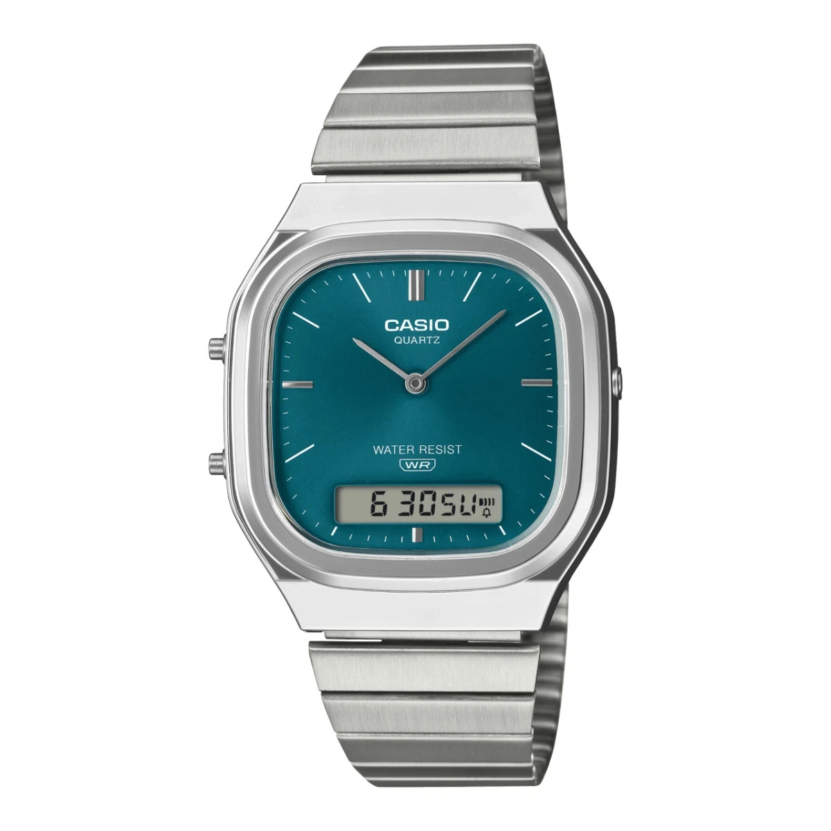 CASIO AQ-240E-3AJF Classic Series Digital Analog Watch Green Retro Modern 2025