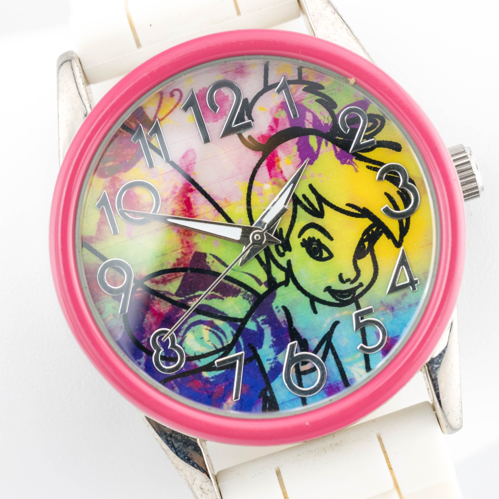 Disney TNK619 Tinker Bell Quartz Analog Girls Watch New Battery