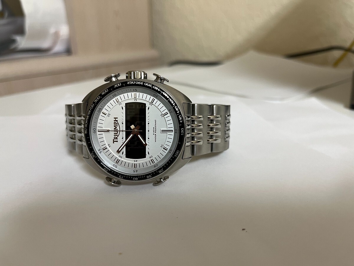 Men’s Triumph Motorcycle Watch Model 3021 Analog – digital RARE