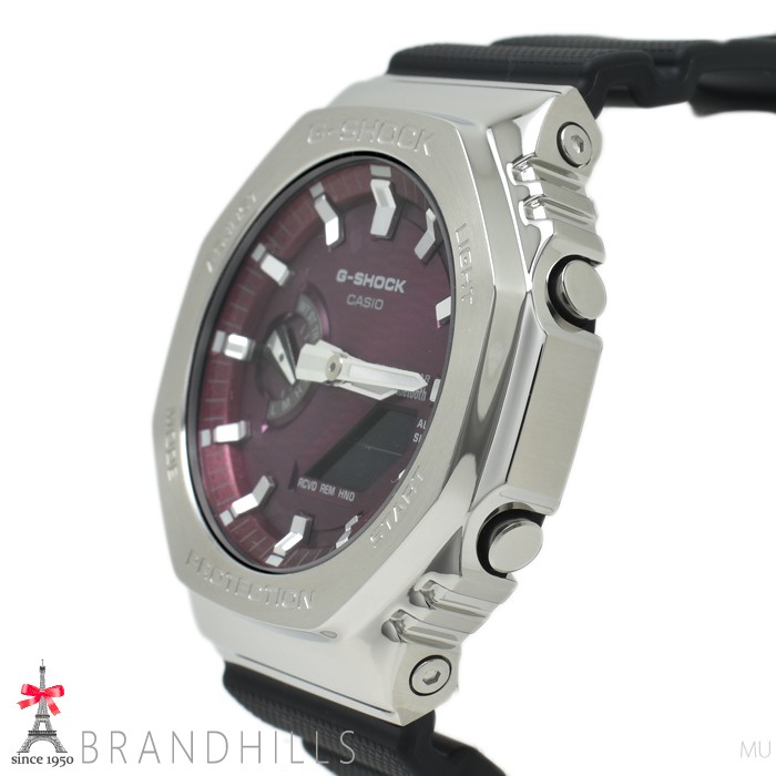 CASIO G SHOCK analog digital solar Bluetooth mobile link resin SS GBM 2100A 4BJF