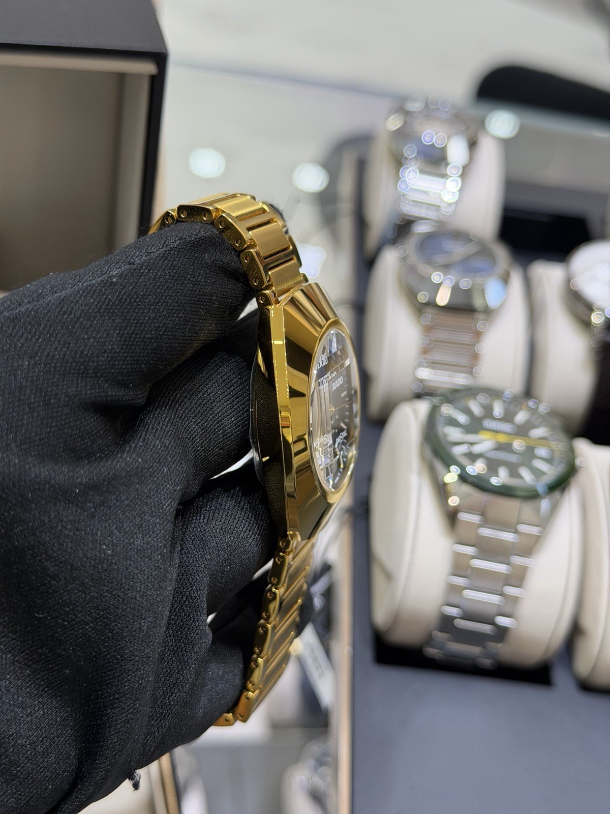 New Rado Original Automatic DiaStar Skeleton Yellow Gold Men’s Watch R12164153