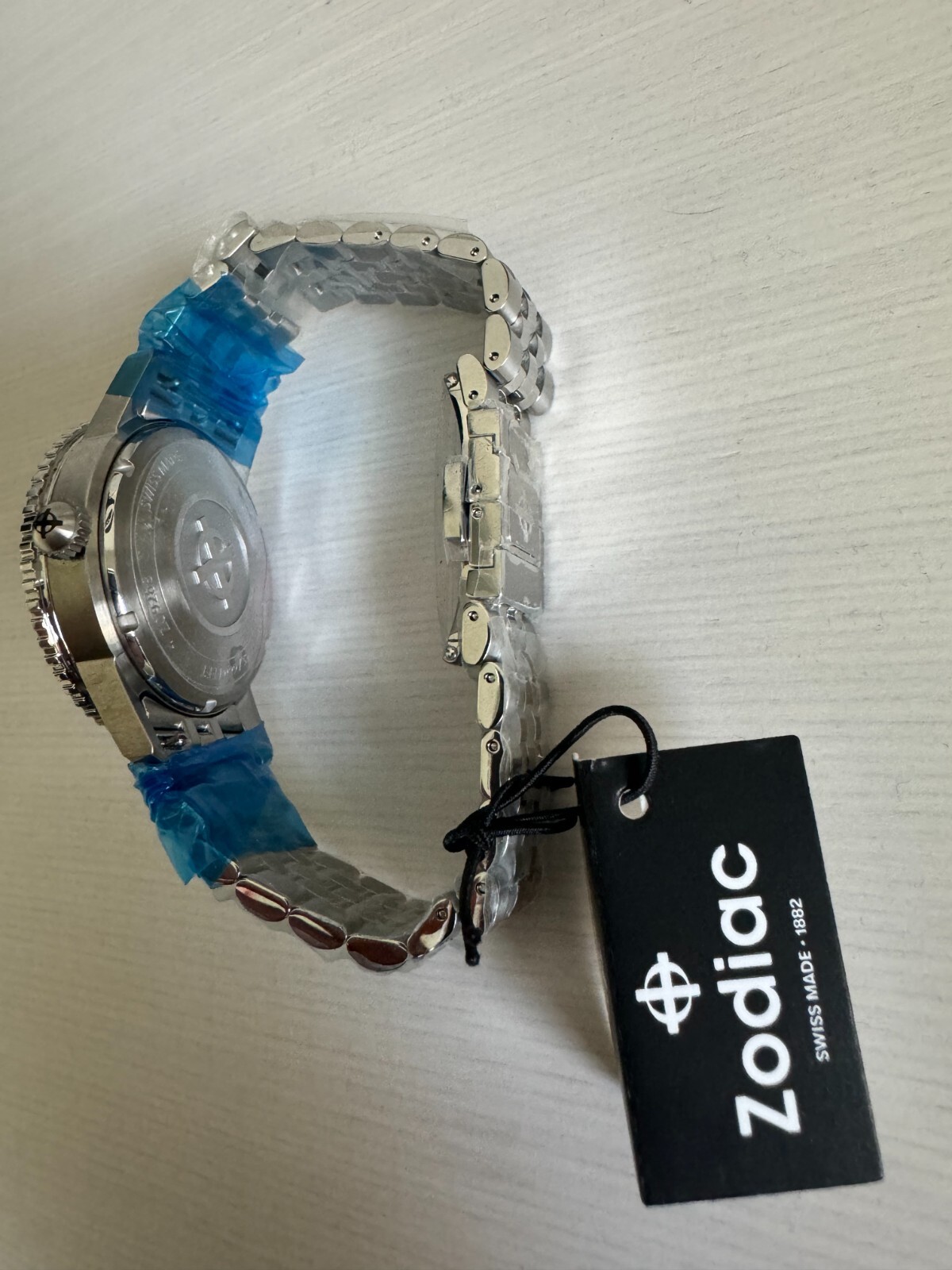 NEW Zodiac Super Sea Wolf 53 Compression Automatic Silver Black Watch ZO9288