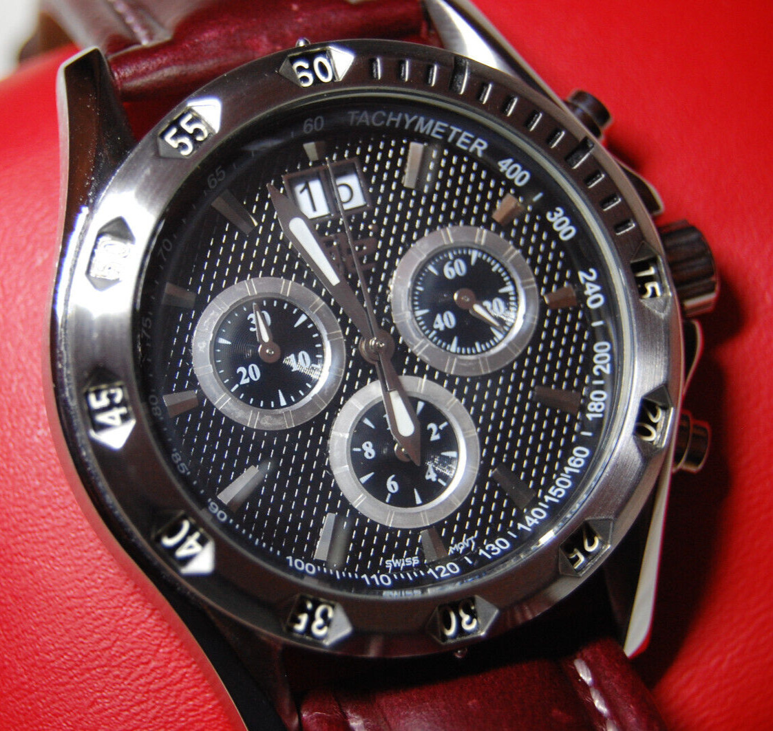 32 Degrees Altitude Watch 42mm Swiss Made ISA Movement Sport Chronograph