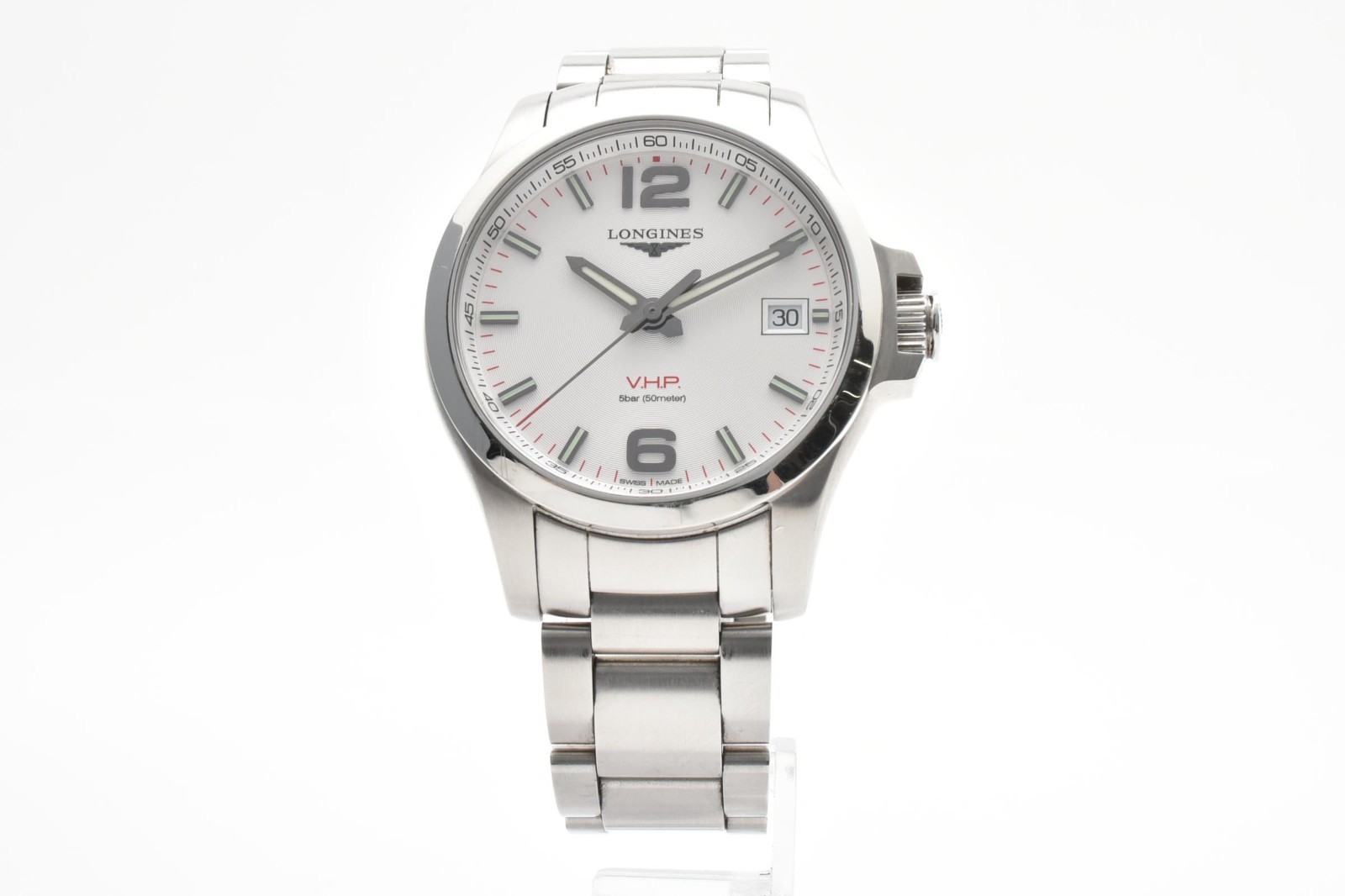 【MINT】Longines Conquest V.H.P. L3.716.4.76.6 41mm Silver Dial Men’s Watch