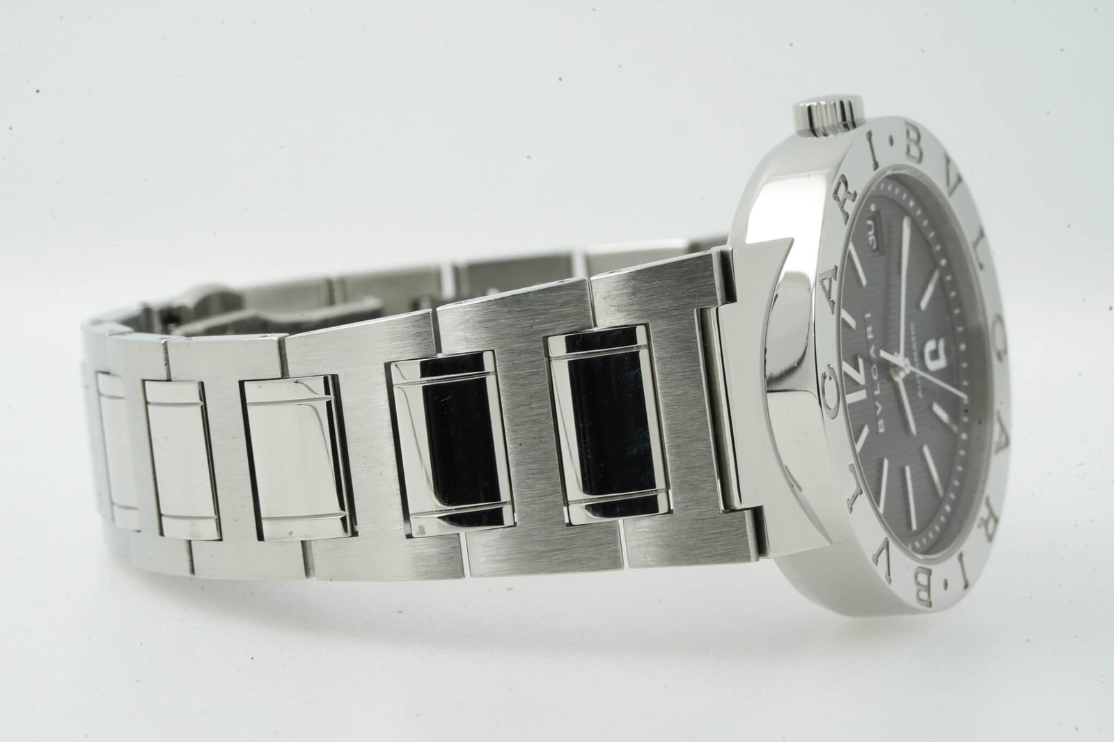 Bulgari Bvlgari BB38SSAUTO BB 38 SS AUTO Automatic 38mm Black Dial 03/2009 12…