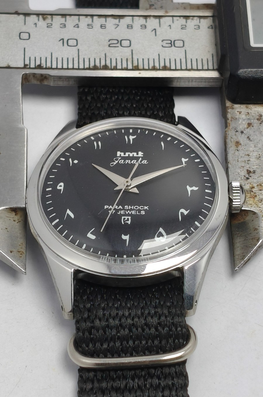 HMT Janata 17J Hand-Winding Arabic Wrist Watch For Men’s In Working Condition