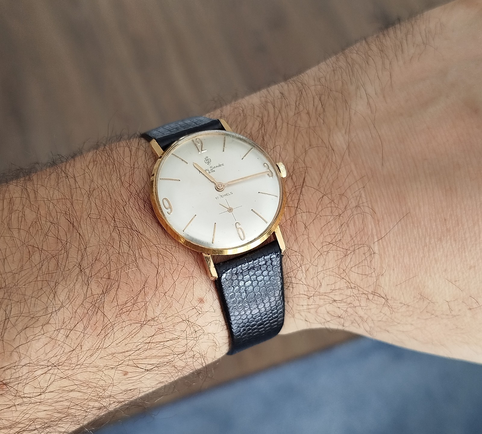 Vintage Henri Sandoz & Fils Men’s Watch 34mm | Sub-Second | AS 1790/92 | Swiss