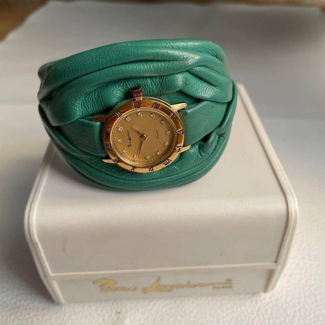 Pierre Lannier vintage red wristwatch