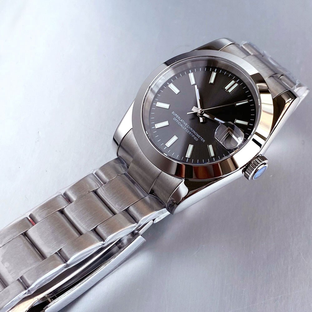 Tandorio 36mm 39mm Smooth Bezel Sapphire Glass 20ATM NH35A Watches For Mens