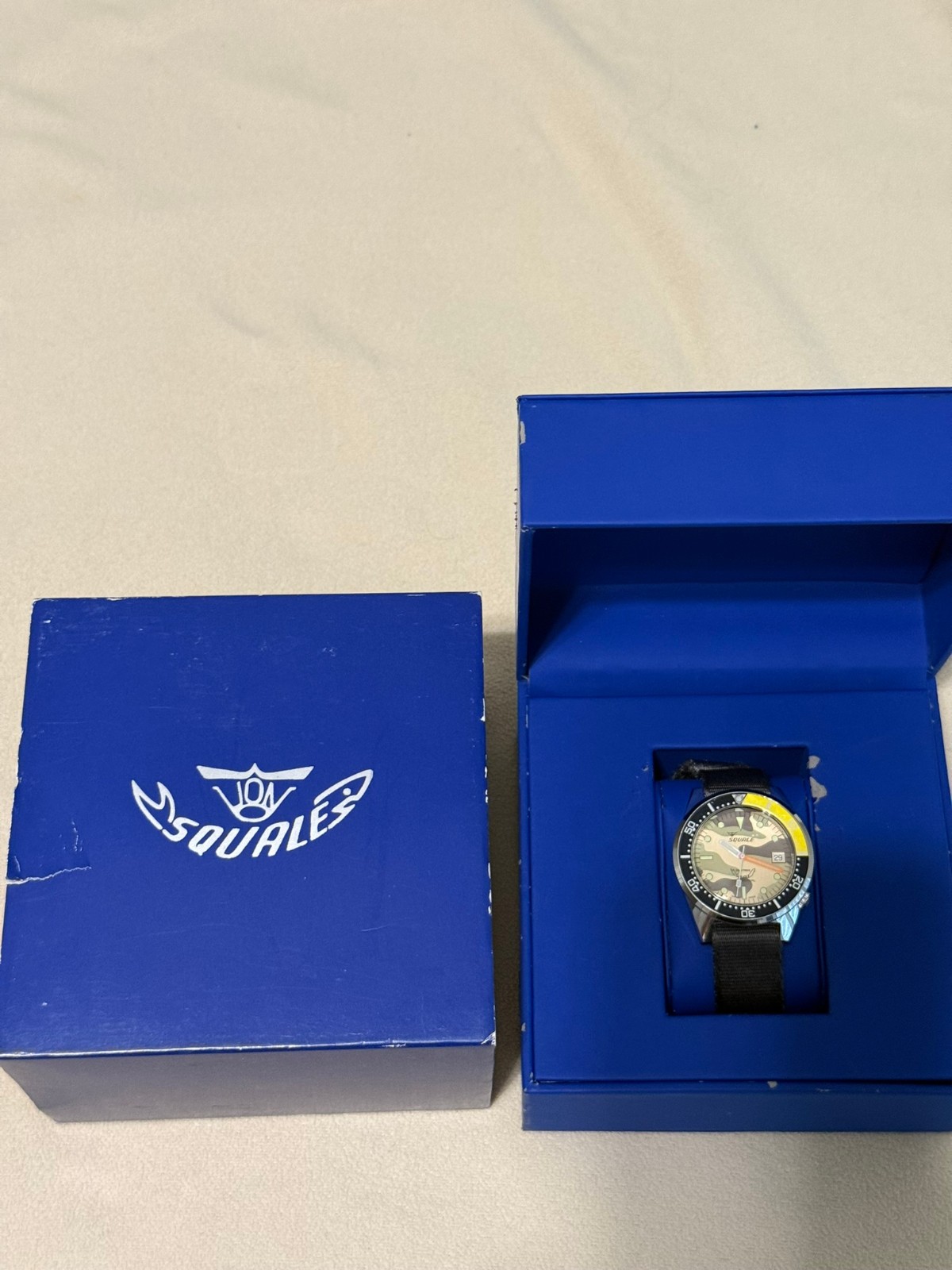 Squale 1521 50 Atmos SQUALE X BEAMS COLLABORATION BEAUTIFUL PAINTED CAMO DIAL