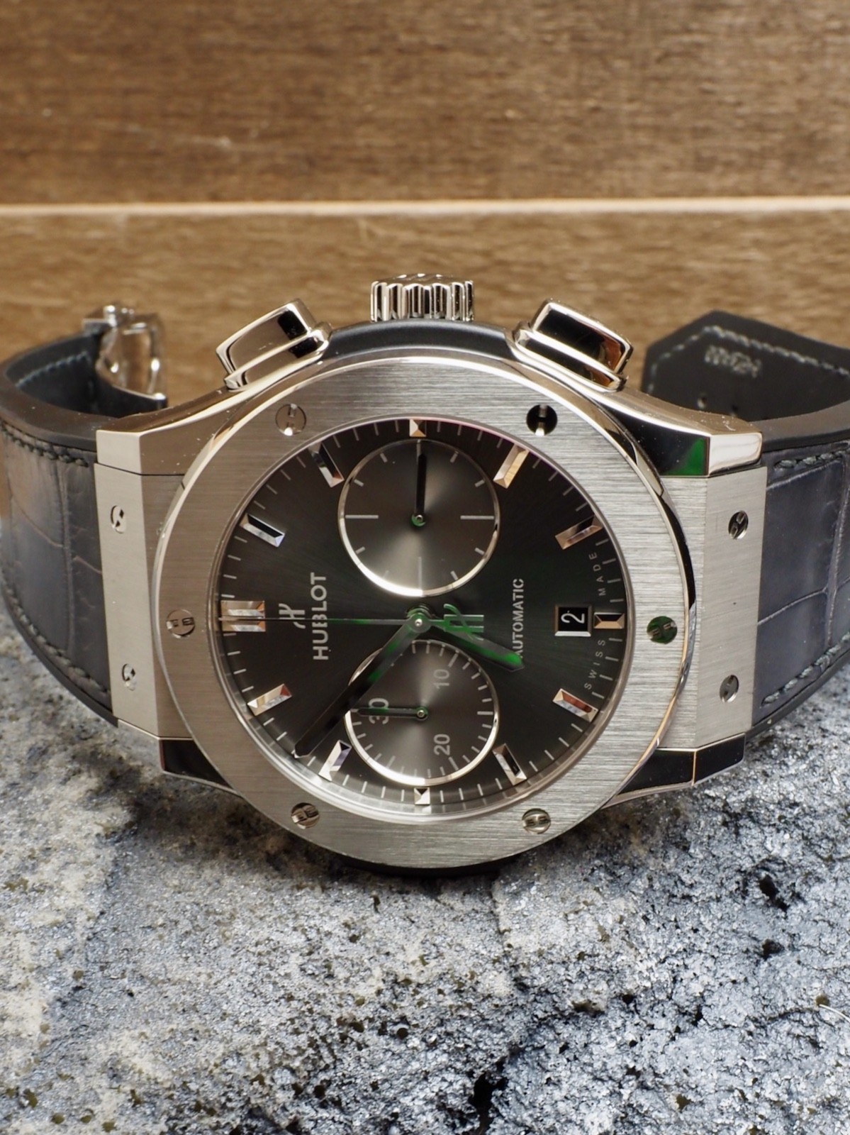 Hublot Classic Fusion Chronograph Racing Gray Titanium 99% LNIB 521NX7071LR