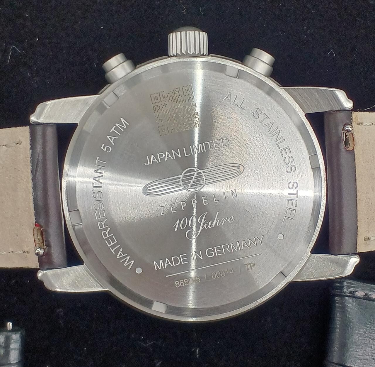 ZEPPELIN 8680 -5 SPECIAL EDITION 100 YEARS Quartz Japanese limited color watch