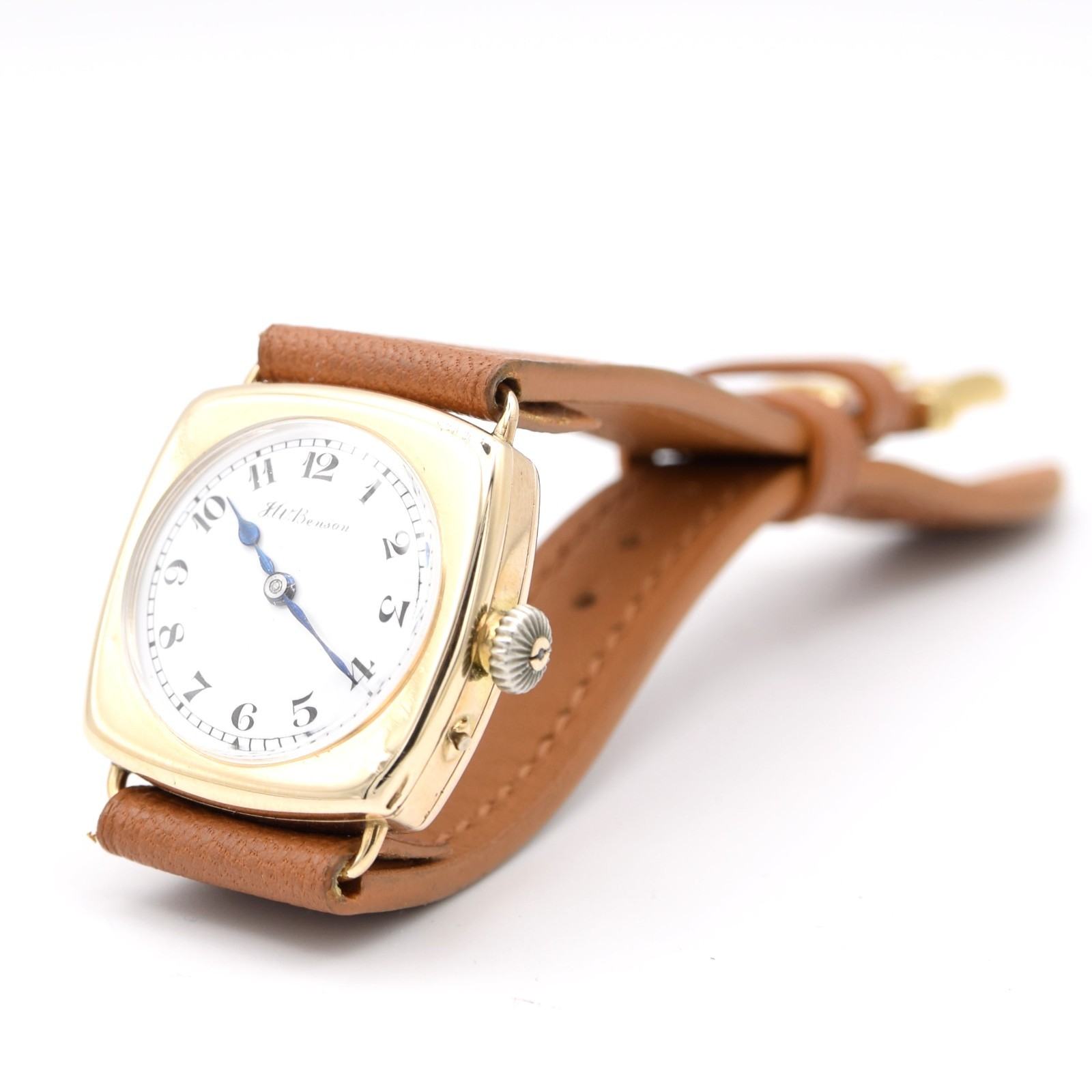 1925 JW Benson Rare All English made Watch with Enamel Dial and Arabic Numerals