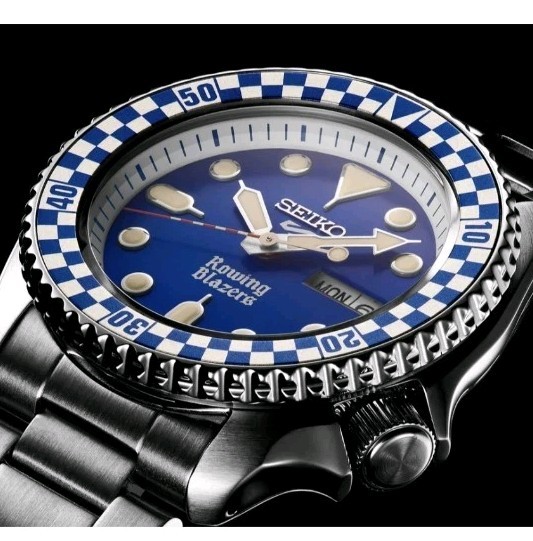 NEW Seiko 5 Sports Rowing Blazers x Wind Vintage SRPM19 Limited Edition 2500