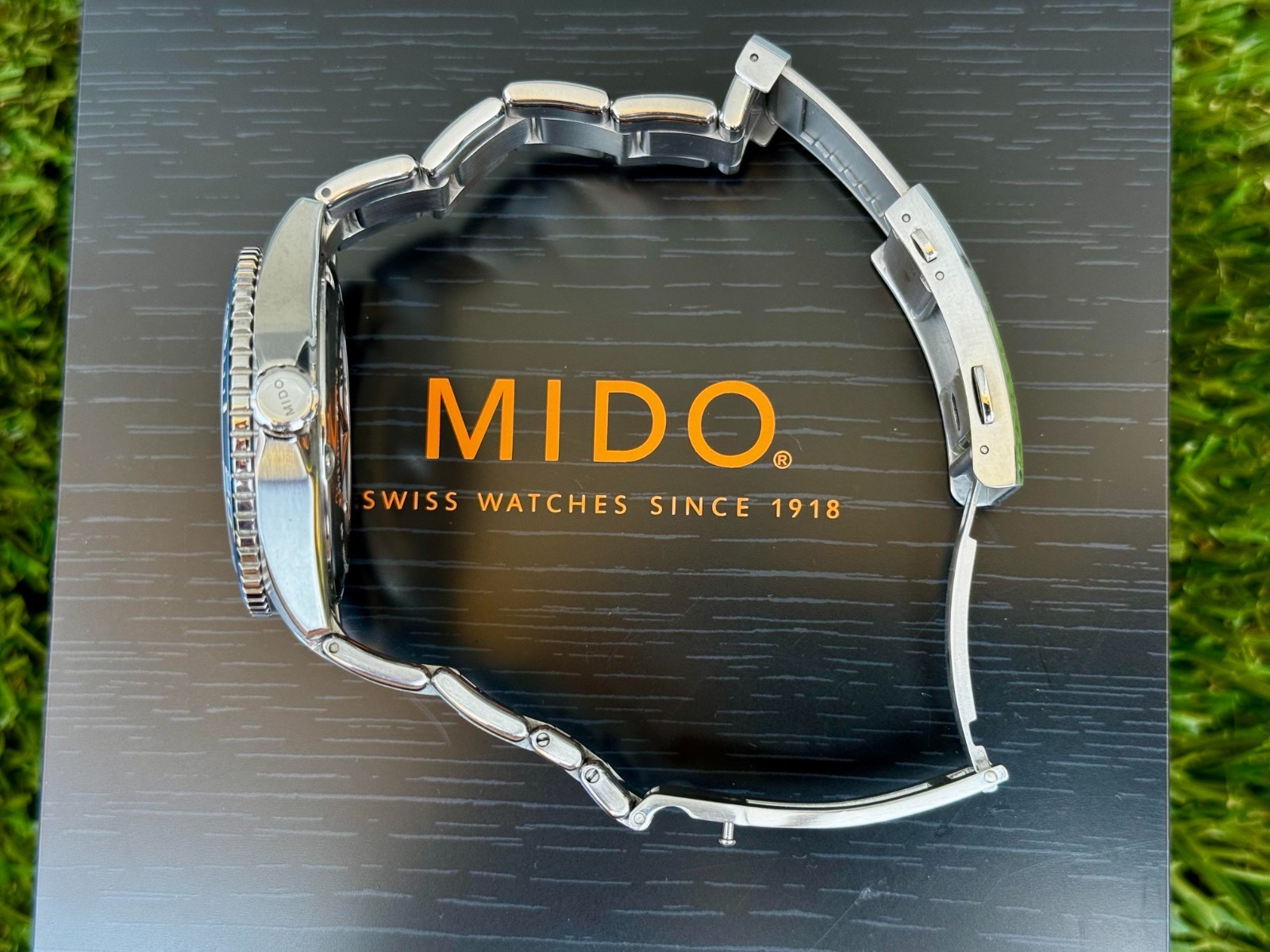 Mido Ocean Star 200C Blue Automatic Swiss Watch Ceramic Bezel M042.430.11.041.00