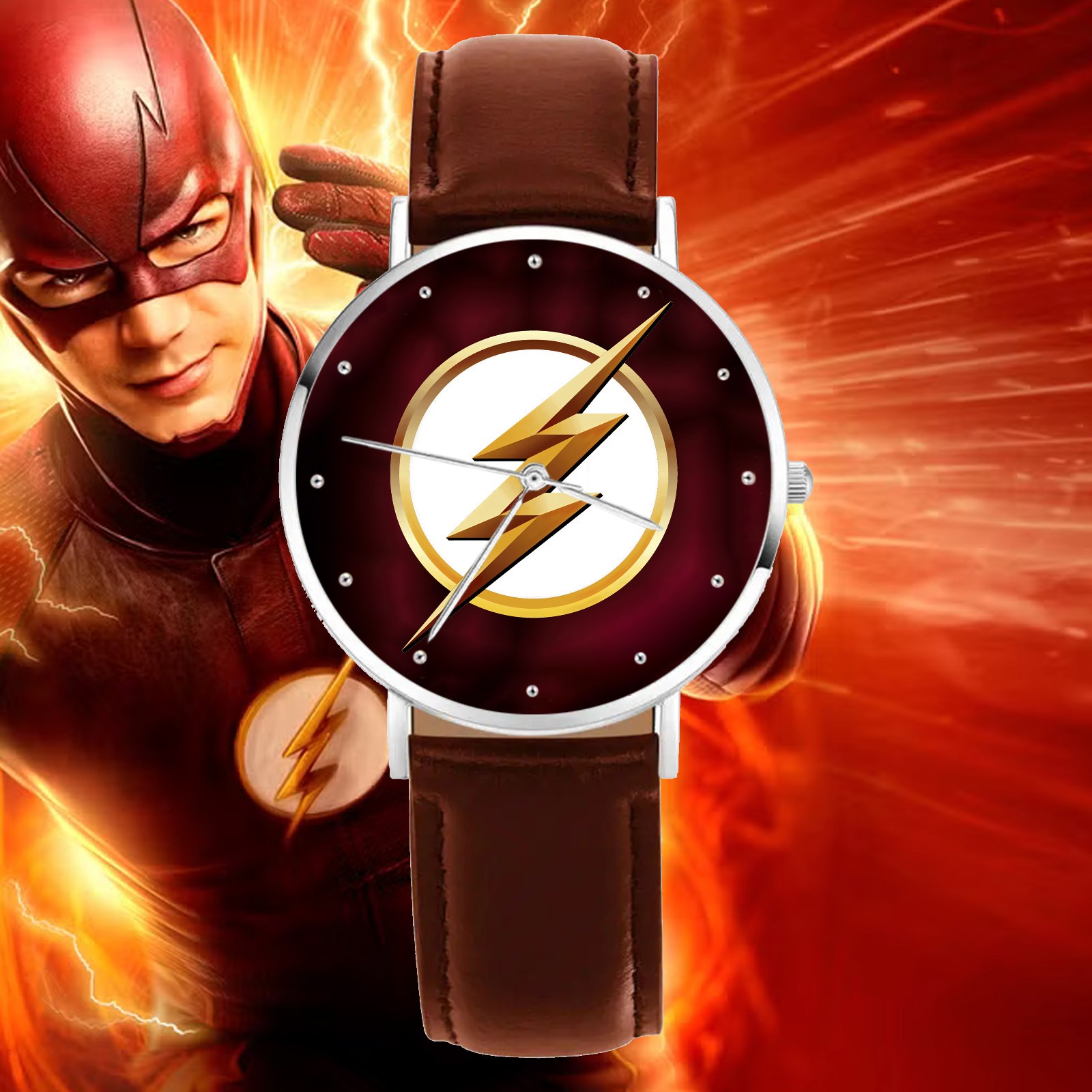 The Flash CW Engraved Wristwatch