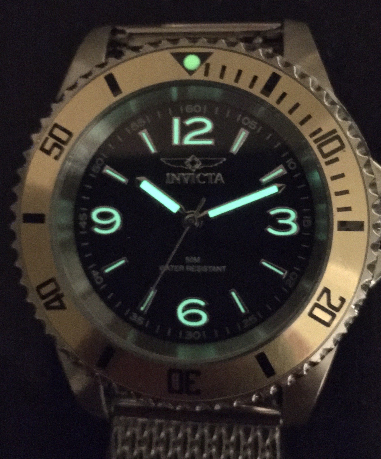 INVICTA SPECIALTY PRO DIVER FATHOMS STYLE NO DATE ALPHA NUMERIC 40MM QUARTZ MOD!