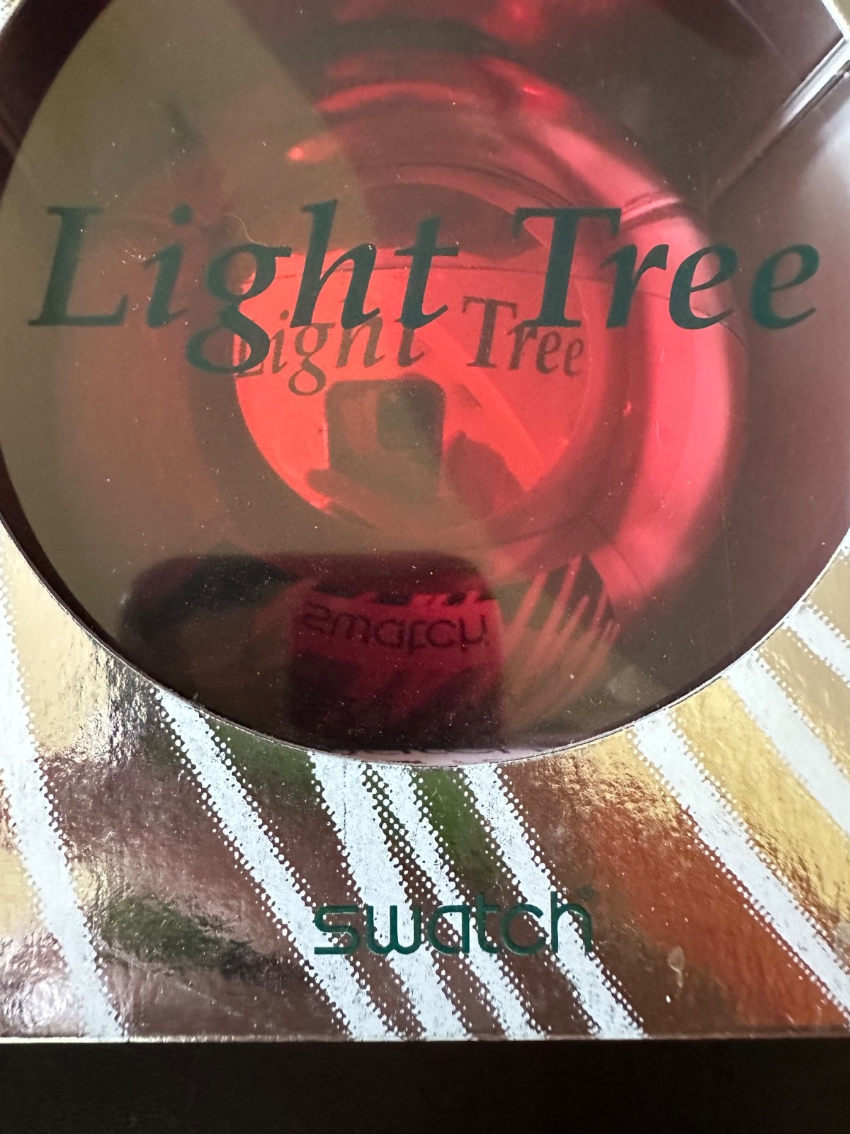 SWATCH LIGHT TREE XMAS WATCH GZ152 1996 LTD ED BOX PAPERS NEW BATTERIES! TESTED!
