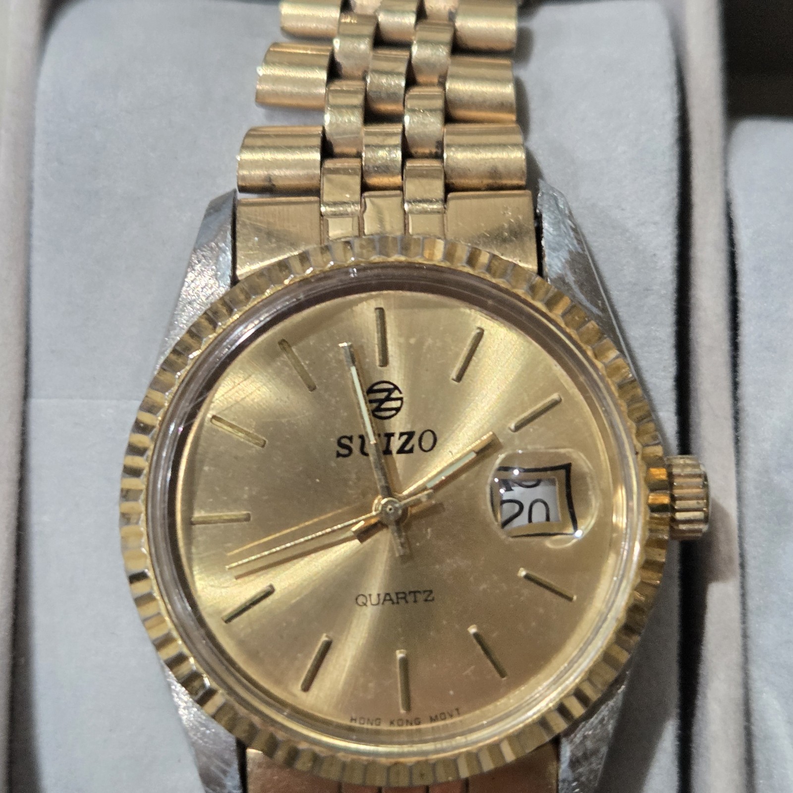 Men Flutes Bezel Watches lot. 8 Great Working Watches Various Brands Pre-owned