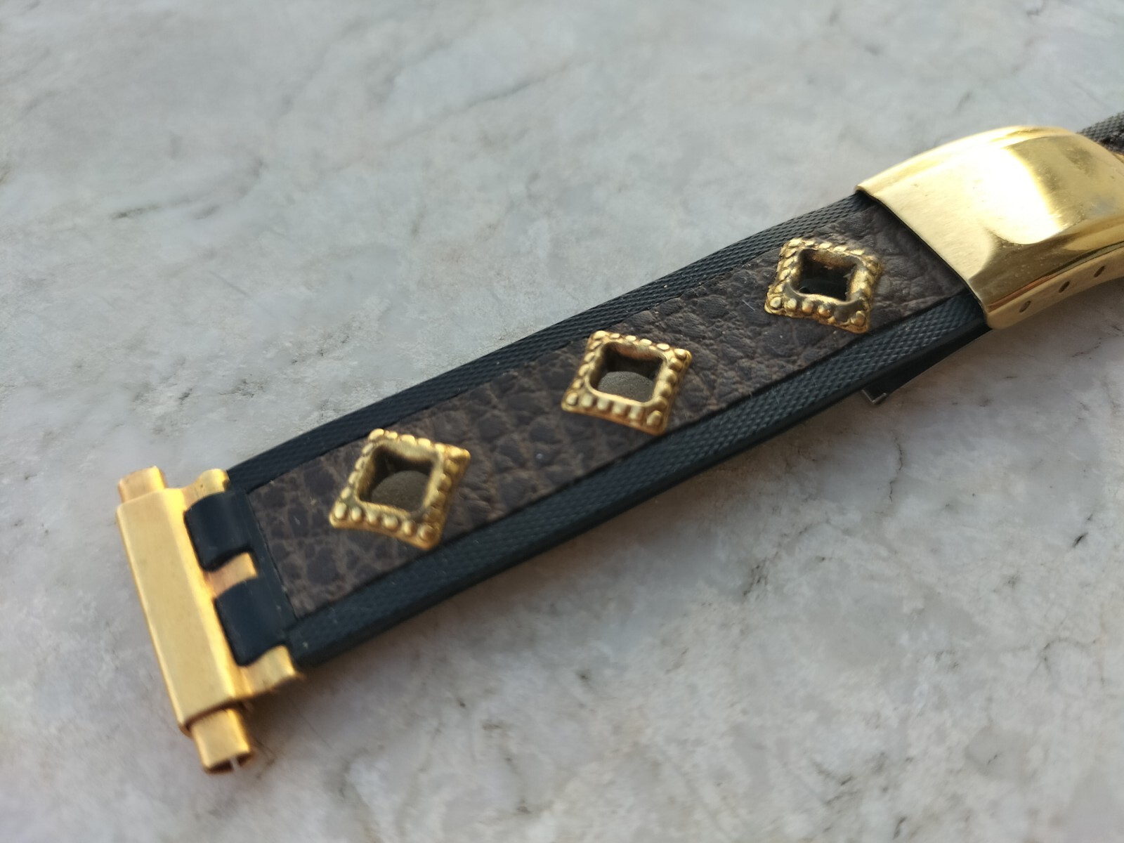 60/70s RUBBER/LEATHER WATCH BRACELET WATCH BRACELET WATCHES DIVER CHRONOGRAPH
