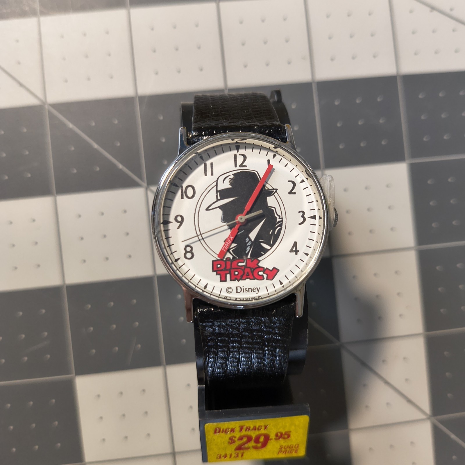 Vintage Dick Tracy Timex Watch Disney Movie Promo NOS In Box With Price Tag
