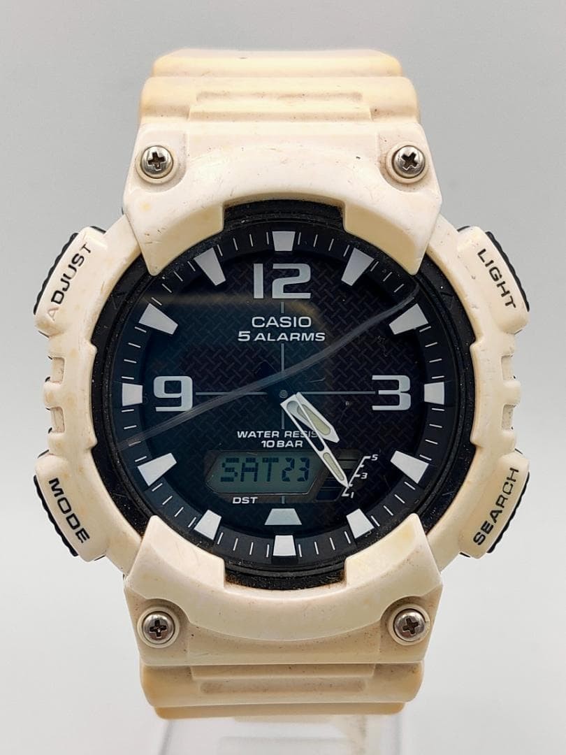 Casio AQ-S810W Tough Solar Ana-Digi 5 Alarms Dead battery |