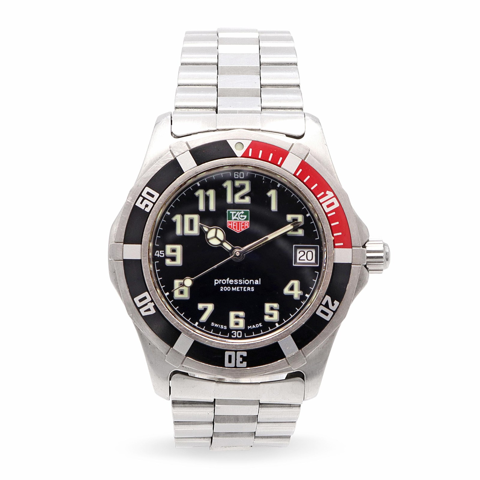 TAG Heuer Professional Stainless Steel Date Quartz Men’s Watch Ref. WM1112