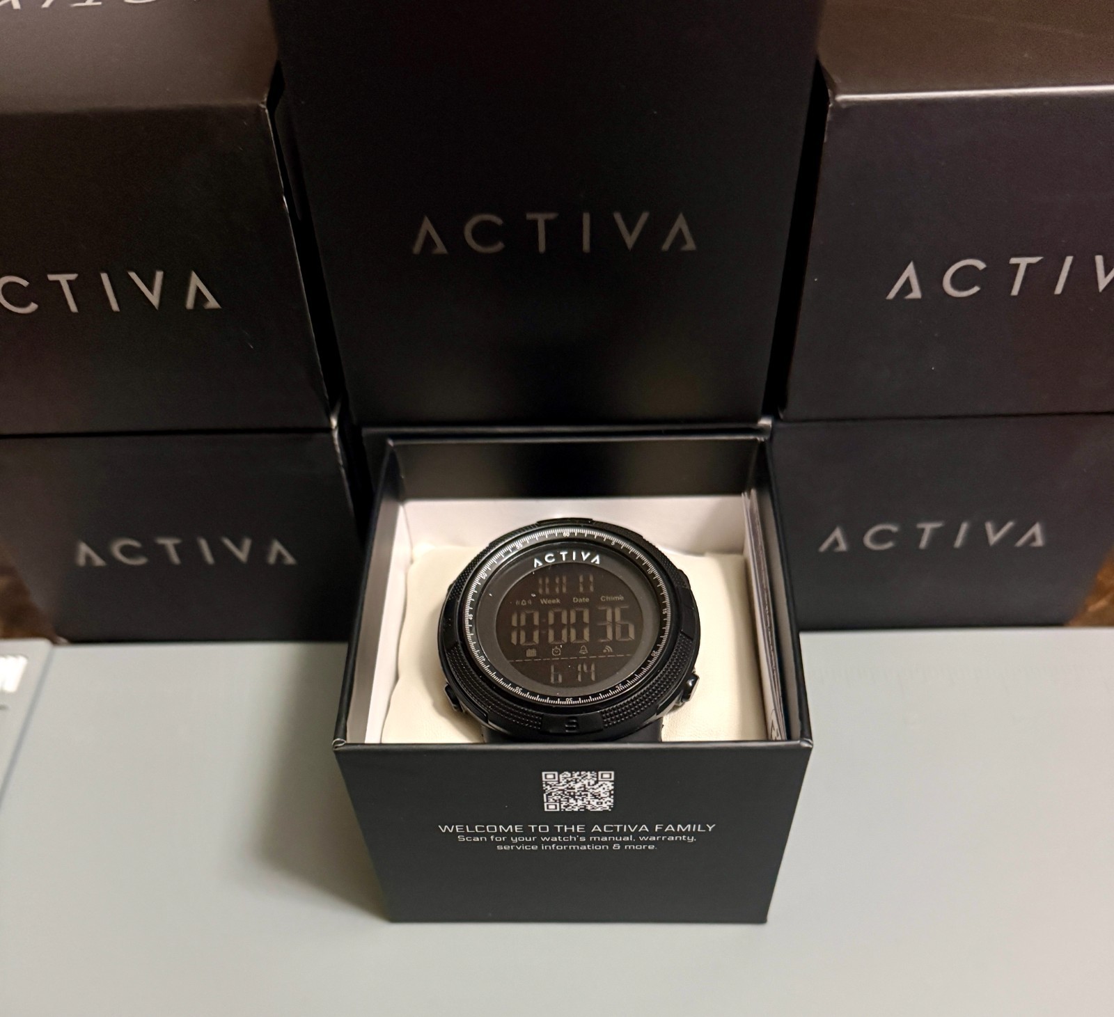 ACW1915-008 – Activa X Invicta Digital Men’s Watch – 50mm, Black