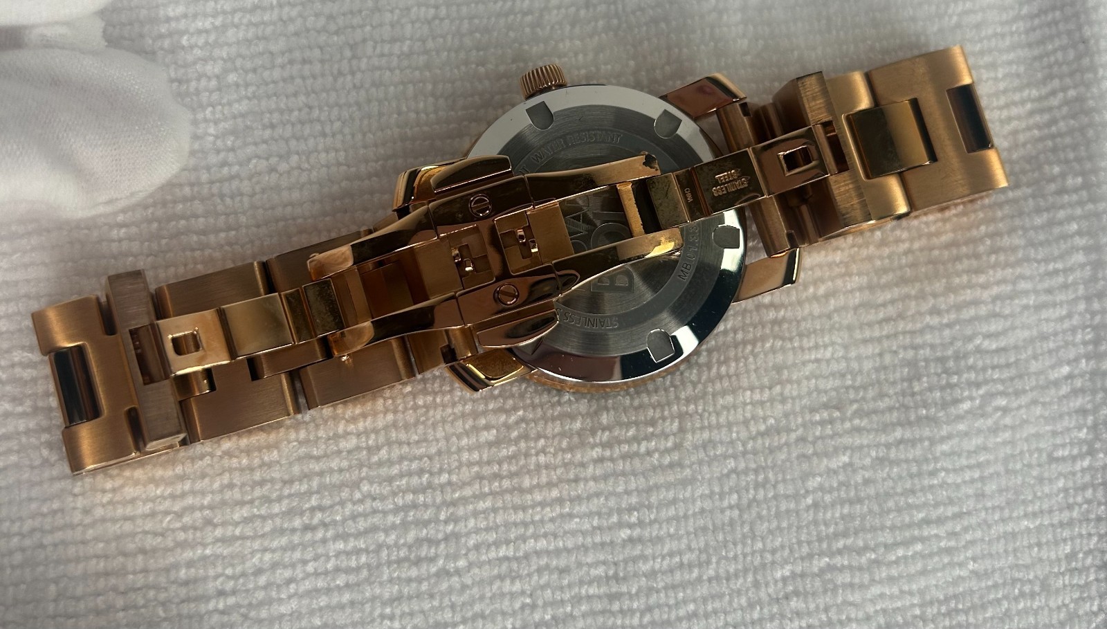 Movado Bold Rose Gold Ion-Plated Stainless Steel 36 mm Watch Box Set 3600342