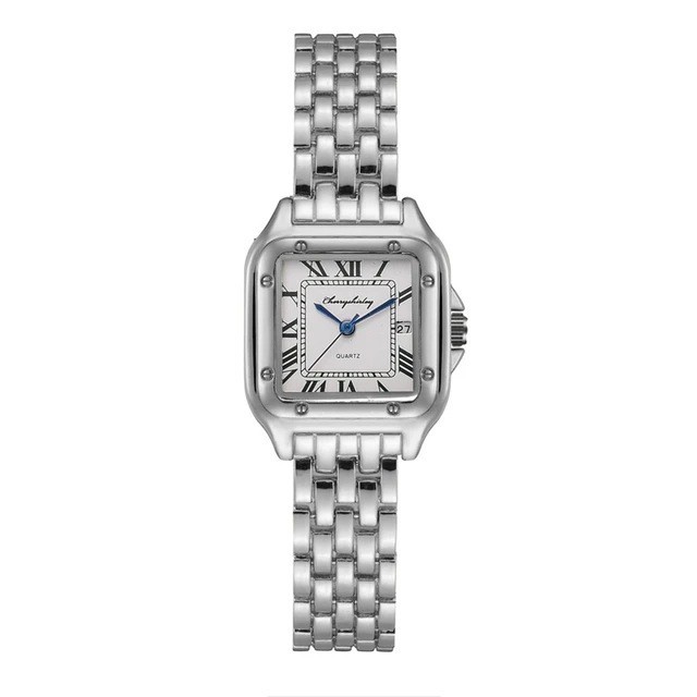 Women’s Fashion Quartz Watch Stainless Steel Square Design
