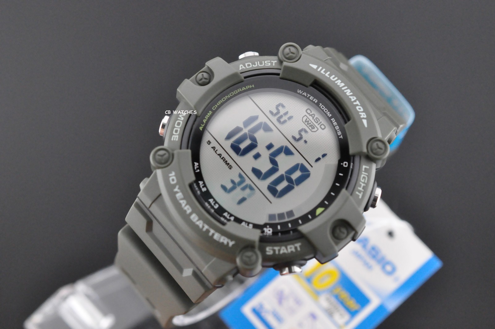 Casio multi-functional digital watches AE-1500WHX-3AV 10 years Battery