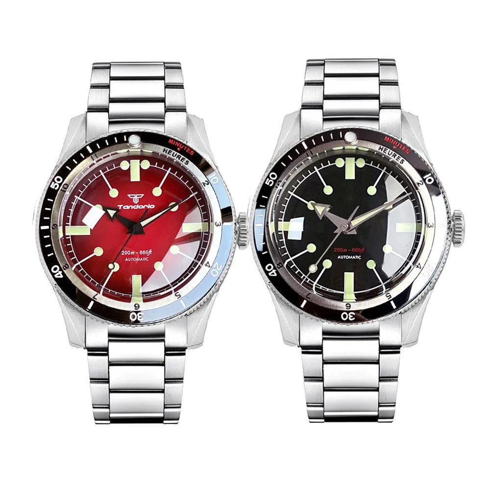 Tandorio NH35A PT5000 Automatic Dive Watch 200m Waterproof Sapphire Ceramic Men