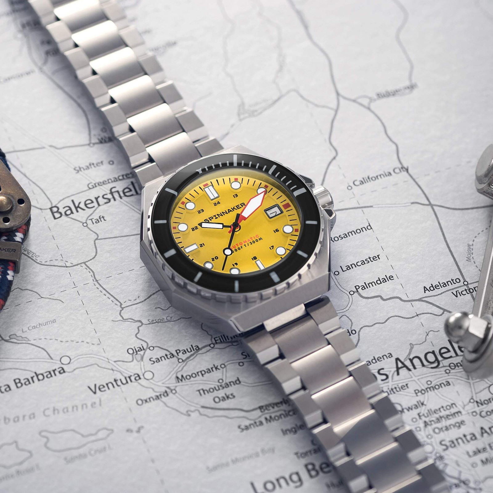 Spinnaker Dumas Stainless Steel 44mm Japanese Automatic Wristwatch