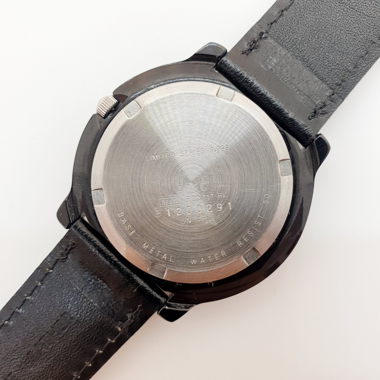 Black Red and White Adec by Citizen Japanese Quartz Watch, Unique Vintage Watch