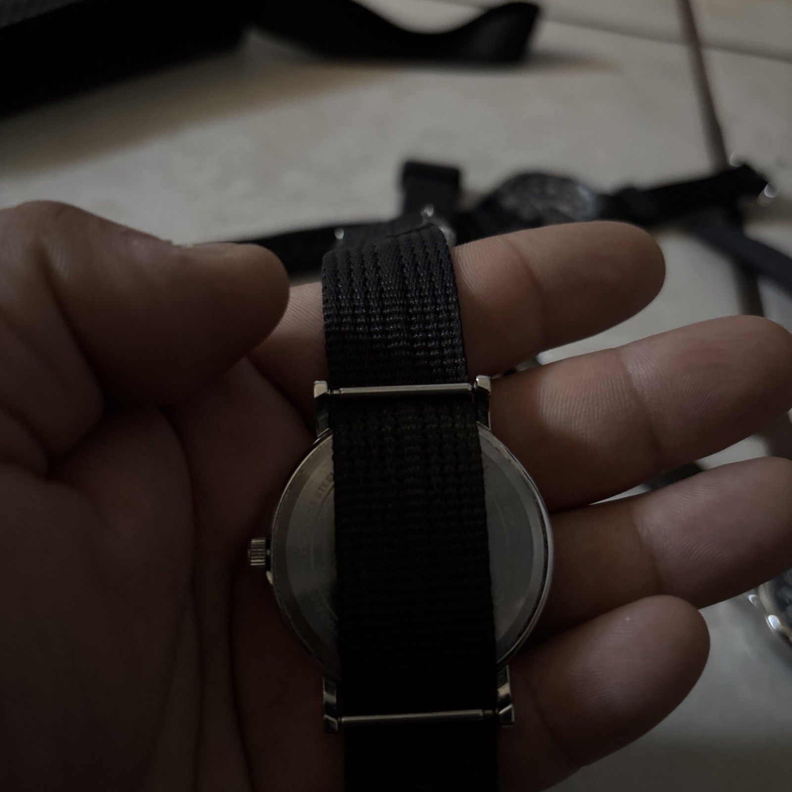 Timex Weekender Watch T2N647 Mens 38mm Case One Piece Nylon Strap Quartz
