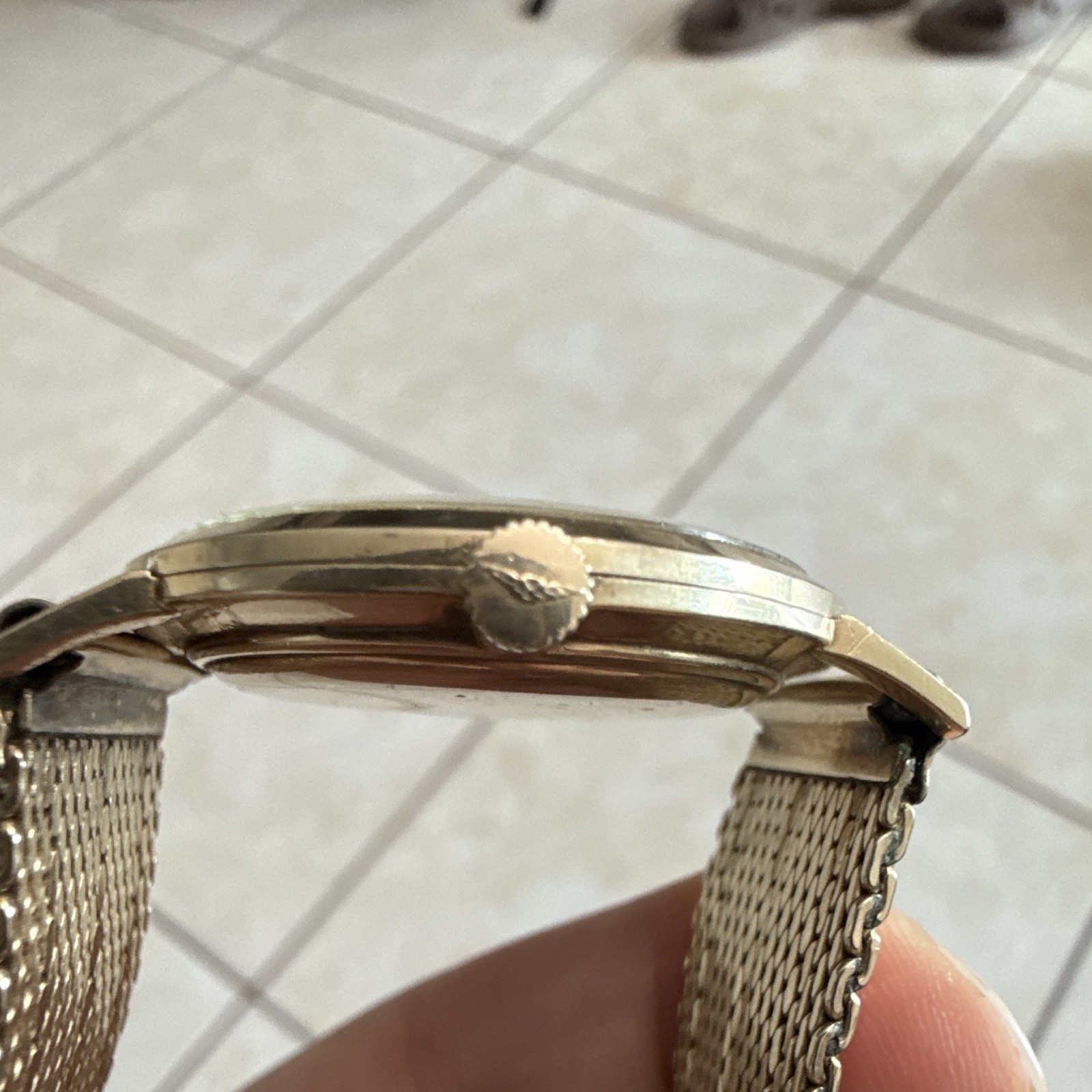 Vintage Longines Manual Wind 10K Gold Filled Gold Mesh Band Watch – men watch