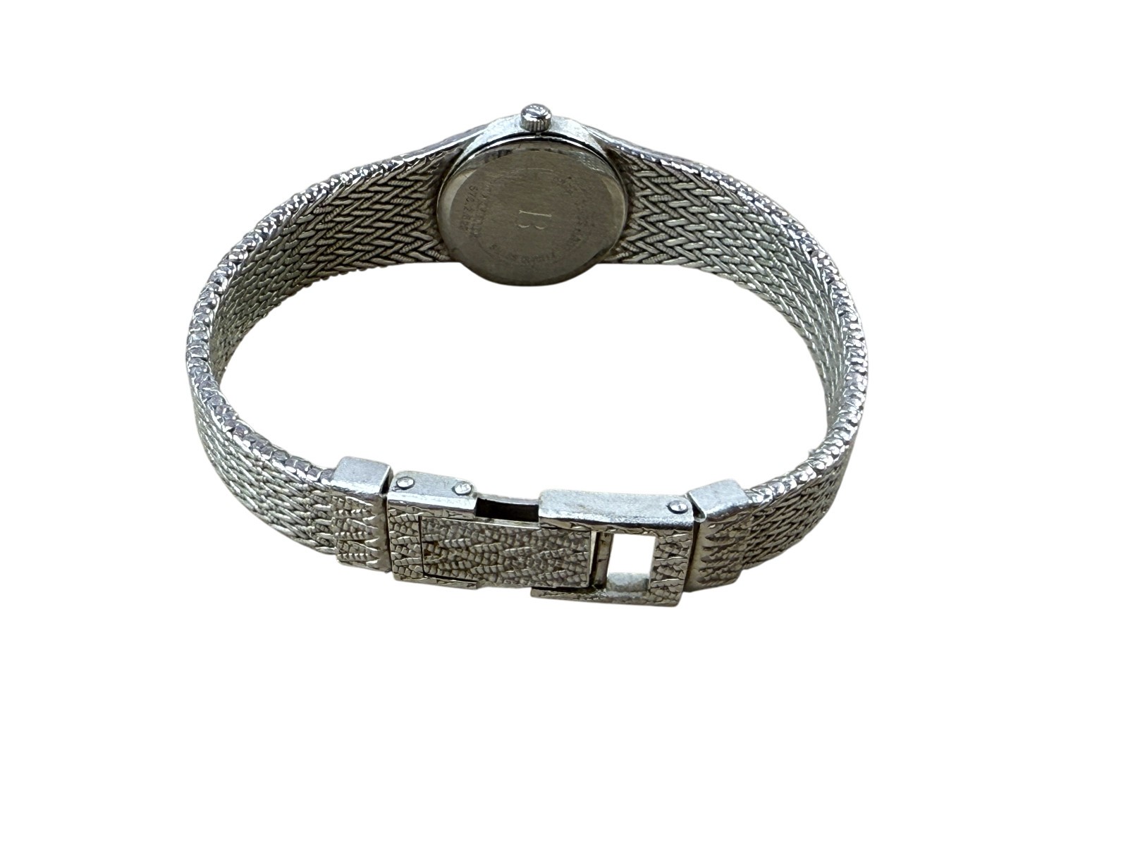 Vintage Bucherer ladies mesh strap watch RUNNING