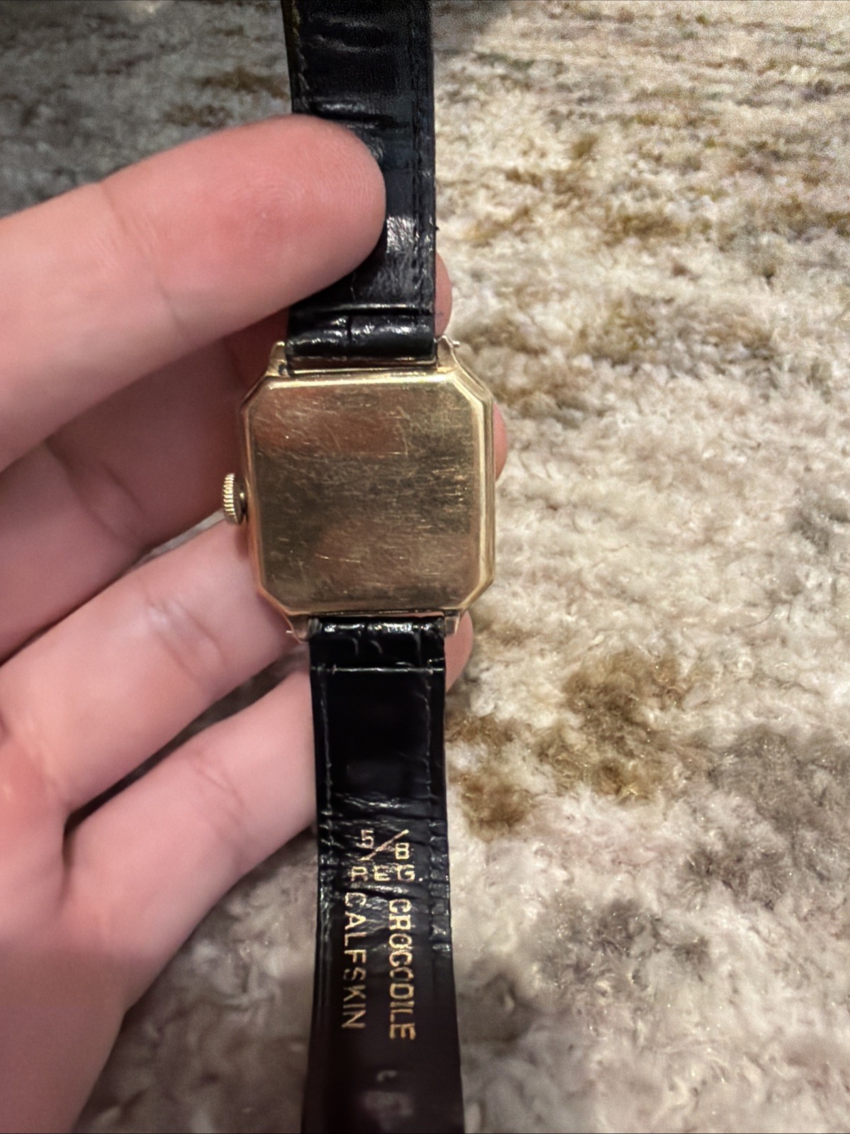 Vintage 1930s Hamilton Tank Watch – 14k Gold Filled – Small Seconds -Runs Strong