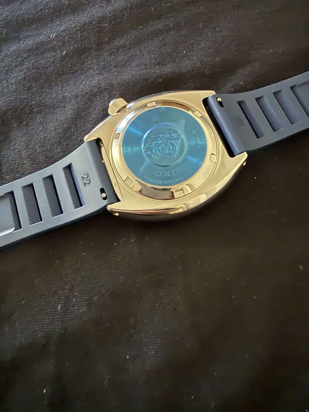 Seiko Prospex SRPK01 Automatic Diver Blue Rubber Strap Box & Manual