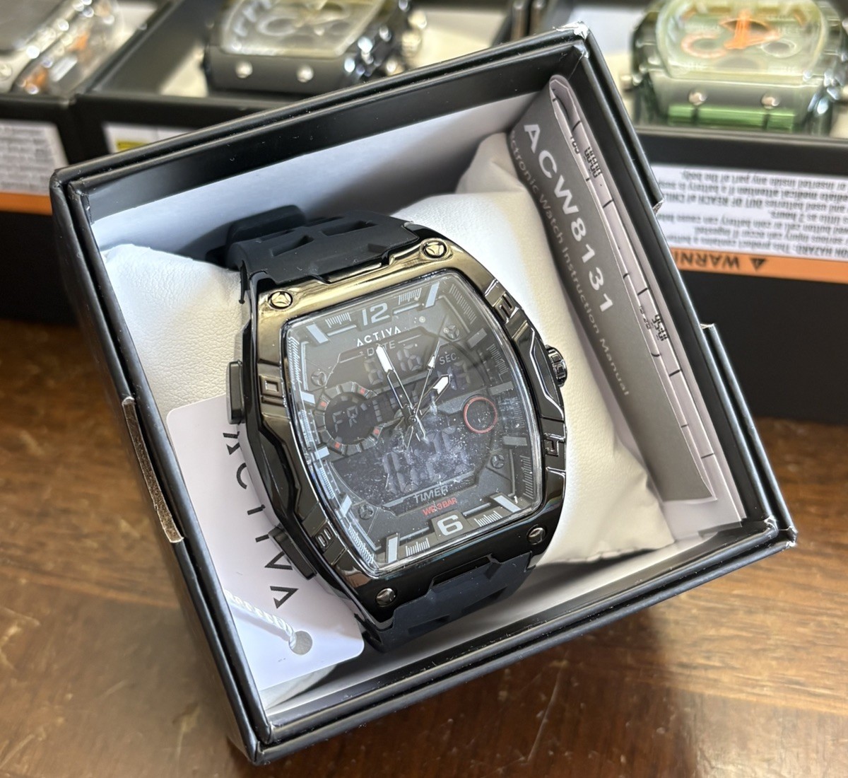 Activa X Invicta Digital Men’s Watch – 50mm. Black (ACW8131-004)